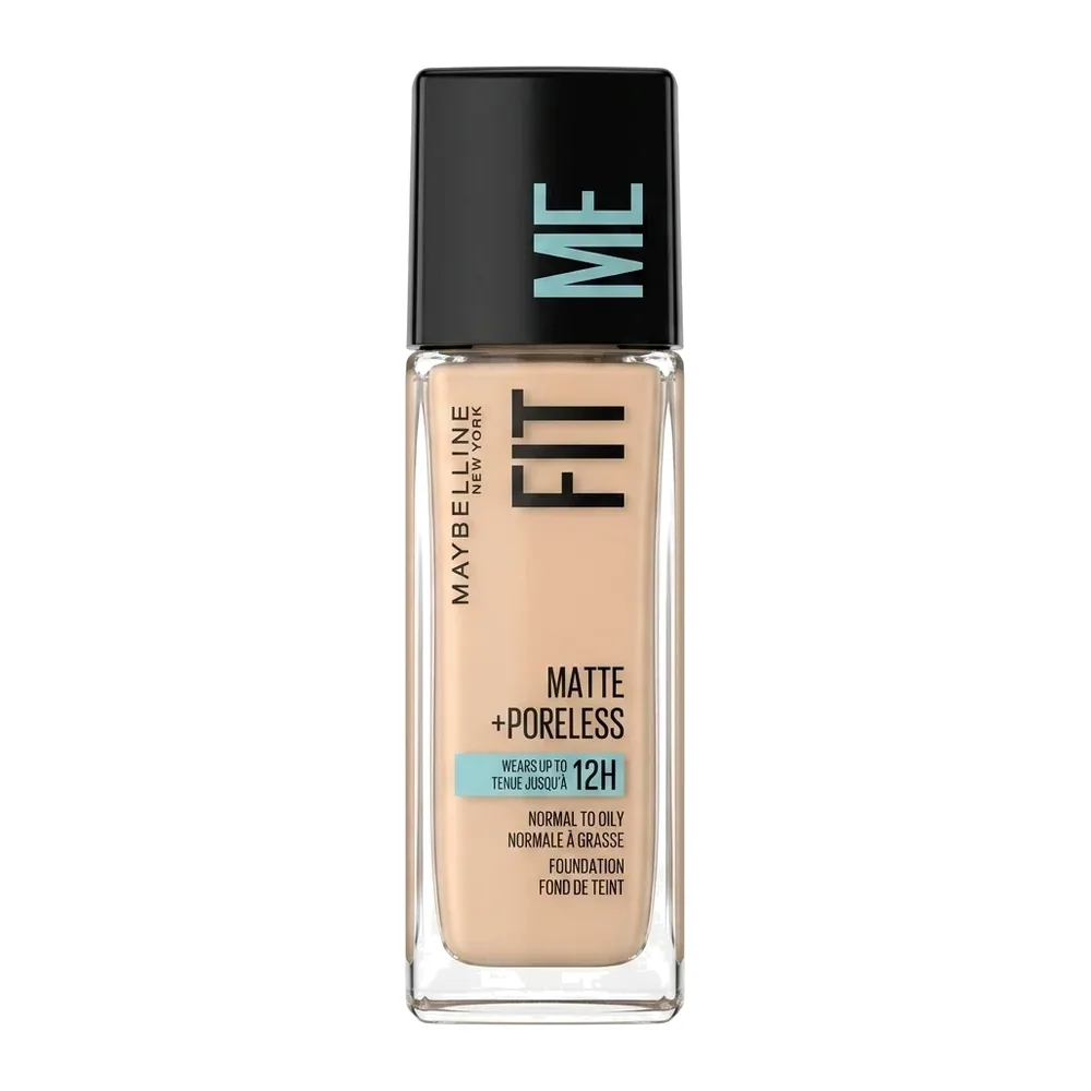 Maybelline – Fit Me Matte + Poreless – Fond de Teint Matifiant Longue Tenue – 30ml