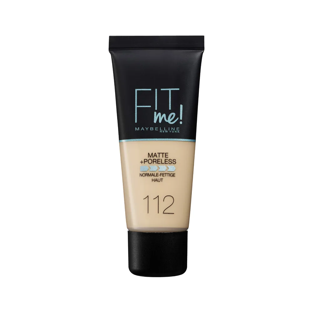 Maybelline Fit Me Matte+Poreless Foundation – 112 Soft beige 30 ml