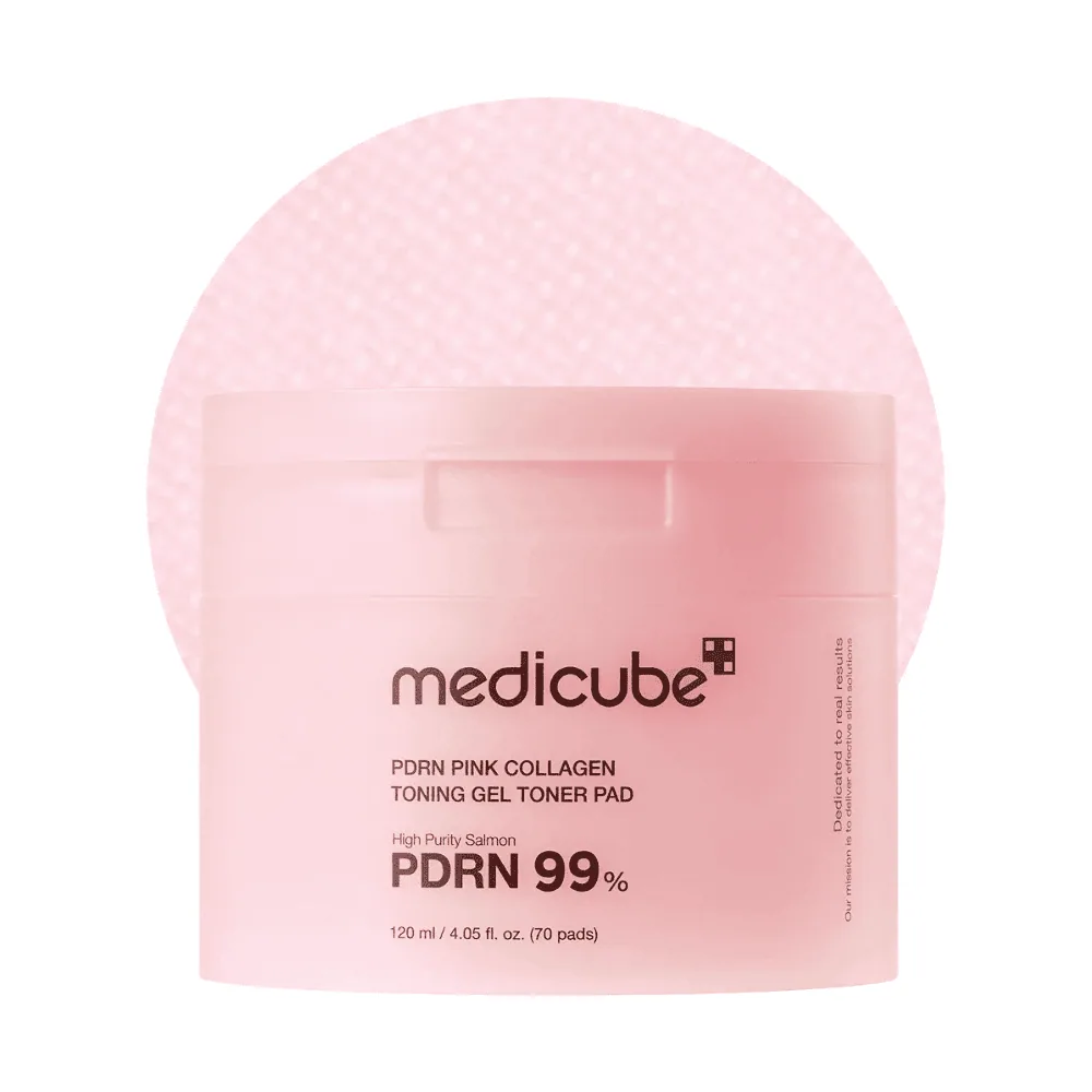 Medicube Pdrn 99% Pink Collagen Toning Gel Toner Pad 120ml
