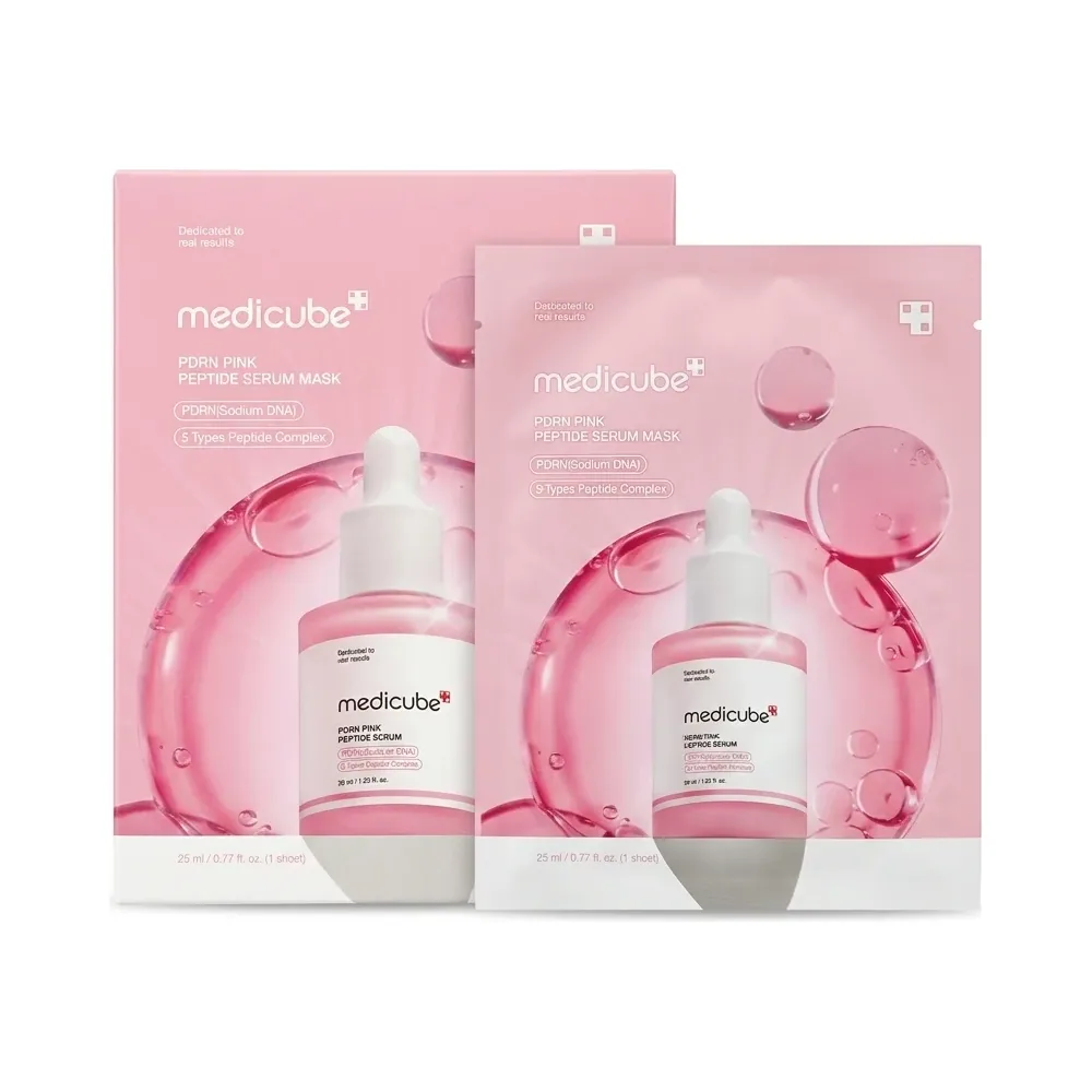 Medicube – PDRN Pink Peptide Serum Mask – Réparation et hydratation – 30 ml