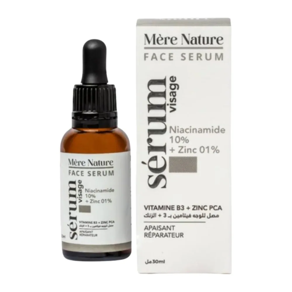 Mere Nature Face Serum Visage Niacinamide 10% + Zinc 01%