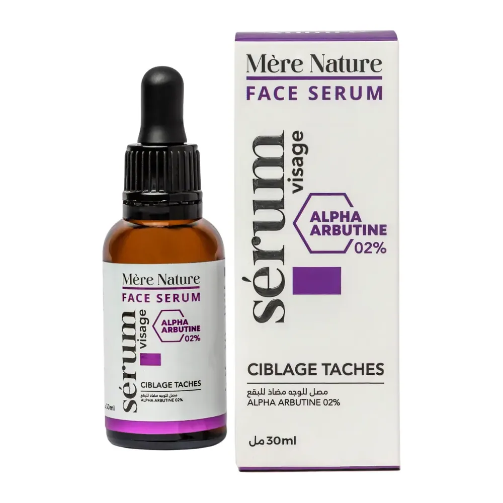 Mere Nature Soin De La Peau Serum Visage Ciblage Taches Alpha Arbutine