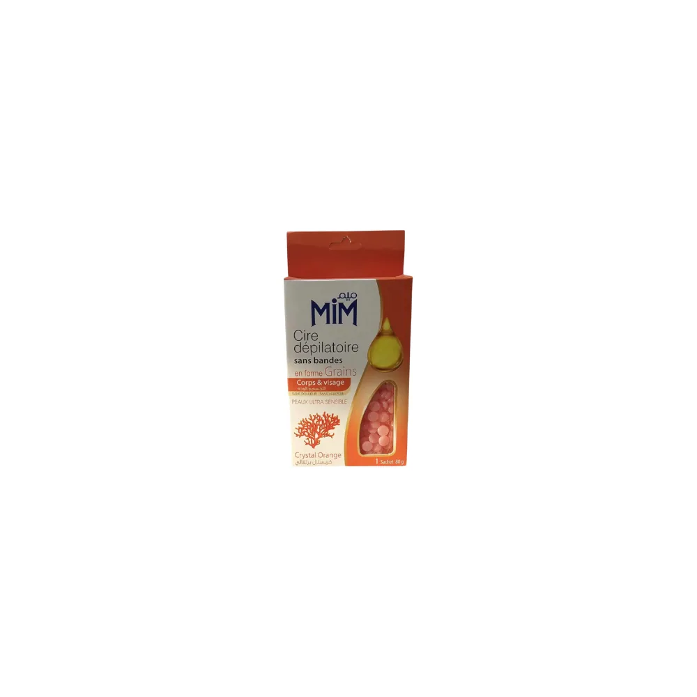 Mim Crystal Orange Cire Dépilatoire Sans Bandes 80g