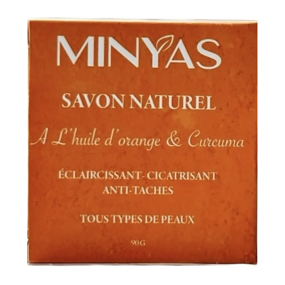 Minays Savon Naturel A L’Huile D’Orange Et Curcuma