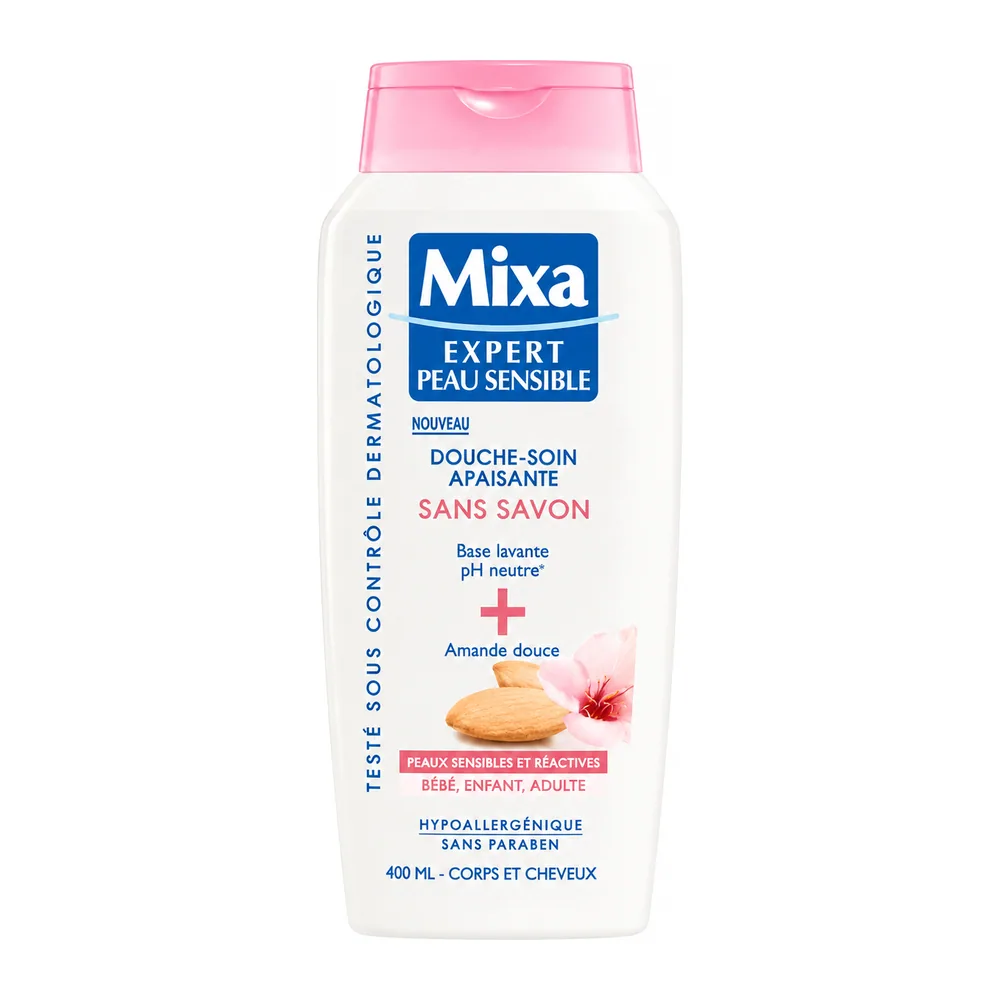 Mixa Douche Soin Apaisant Sans Savon Amande Douce 400ml