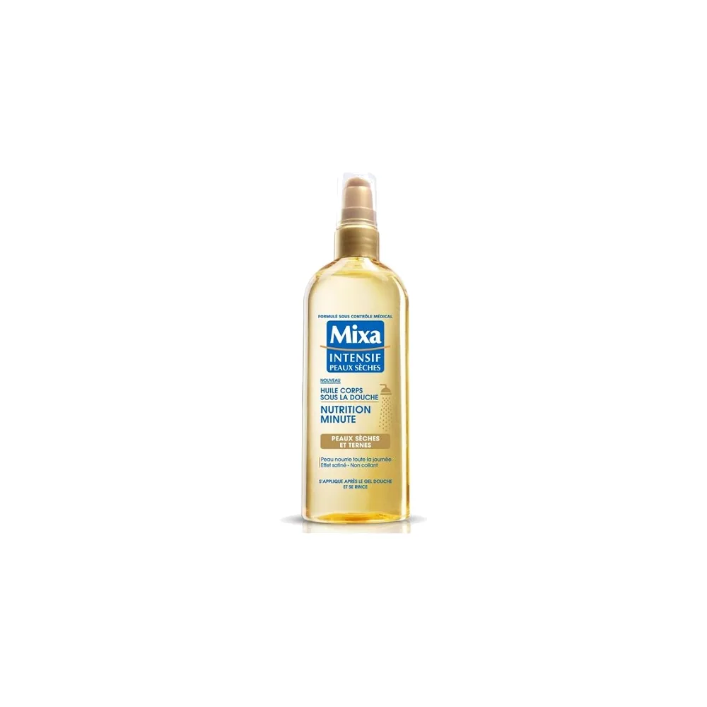 Mixa Huile Corps sous la Douche Nutrition Minute peaux sèches et ternes 150ml
