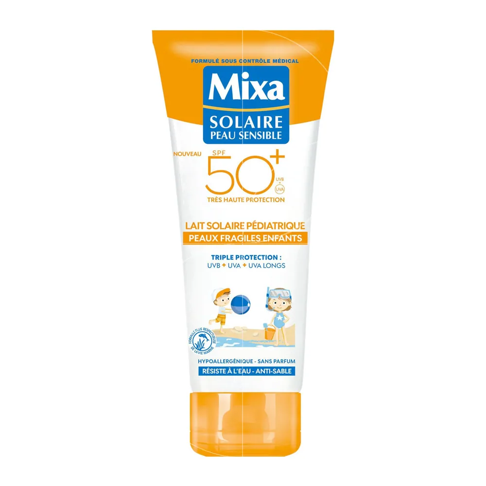 Mixa Lait Solaire Peaux Fragiles Enfants SPF50+ 100ml