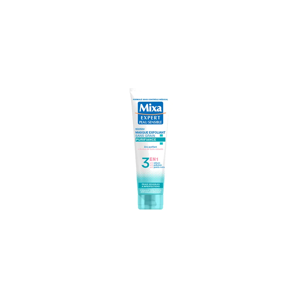 Mixa Masque exfoliant 3en1 purifiance 150 ml