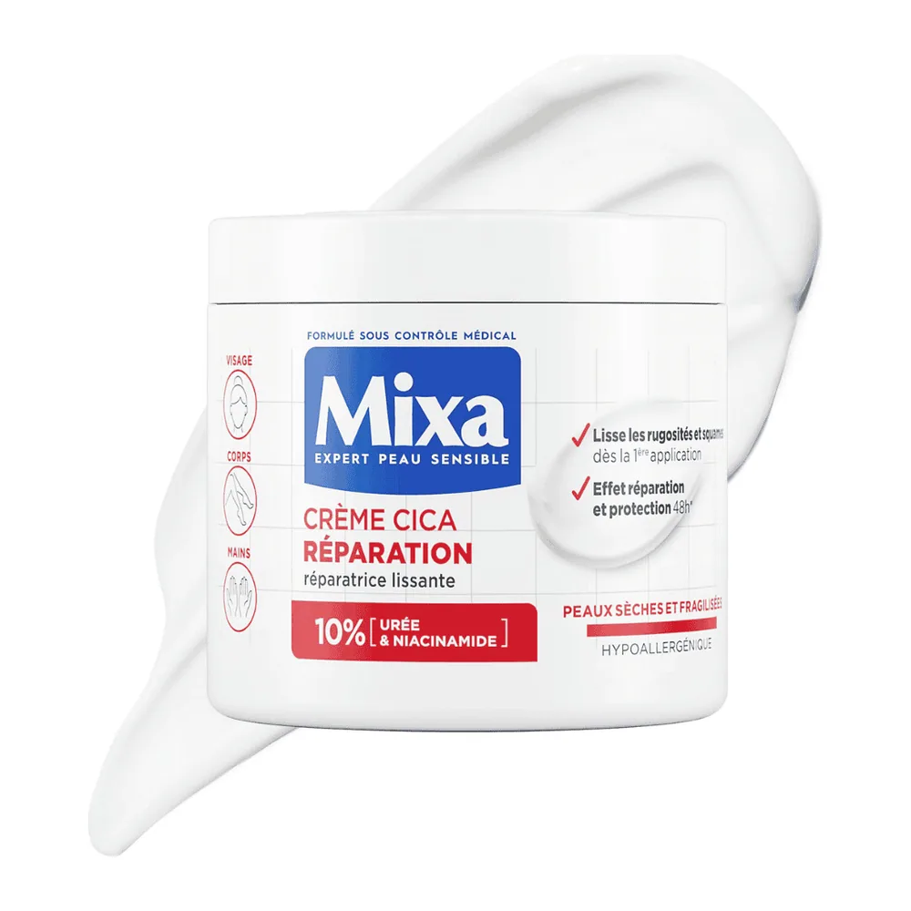 Mixa Pot Urea Cica Repair+ Crème Reparatrice 400ml
