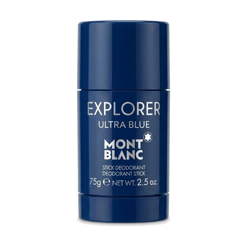 MONTBLANC – EXPLORER ULTRA BLUE Stick Deodorant – Protection longue durée – 75g NET WT 2.5 oz