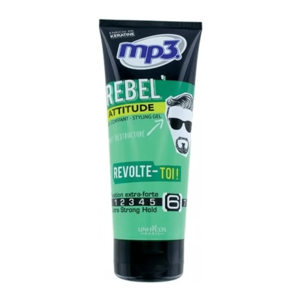 Mp3 Gel Cheveux 200Ml Rebel