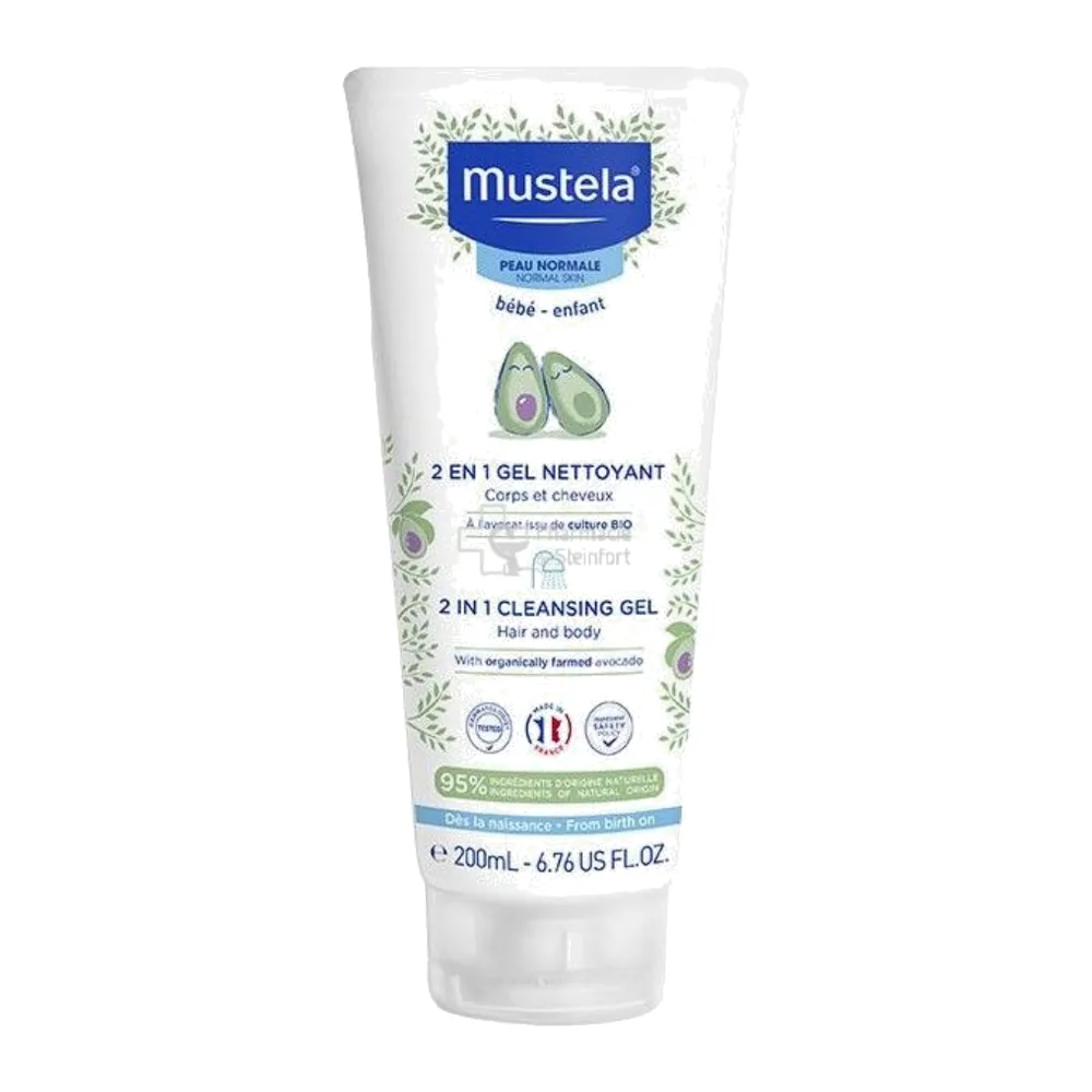 Mustela 2 En 1 Gel Nettoyant 200ml