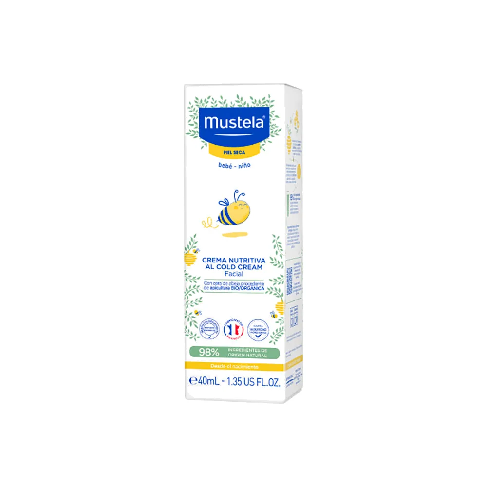 Mustela Crème nourrissante au Cold Cream à la cire d’abeille BIO 40ml