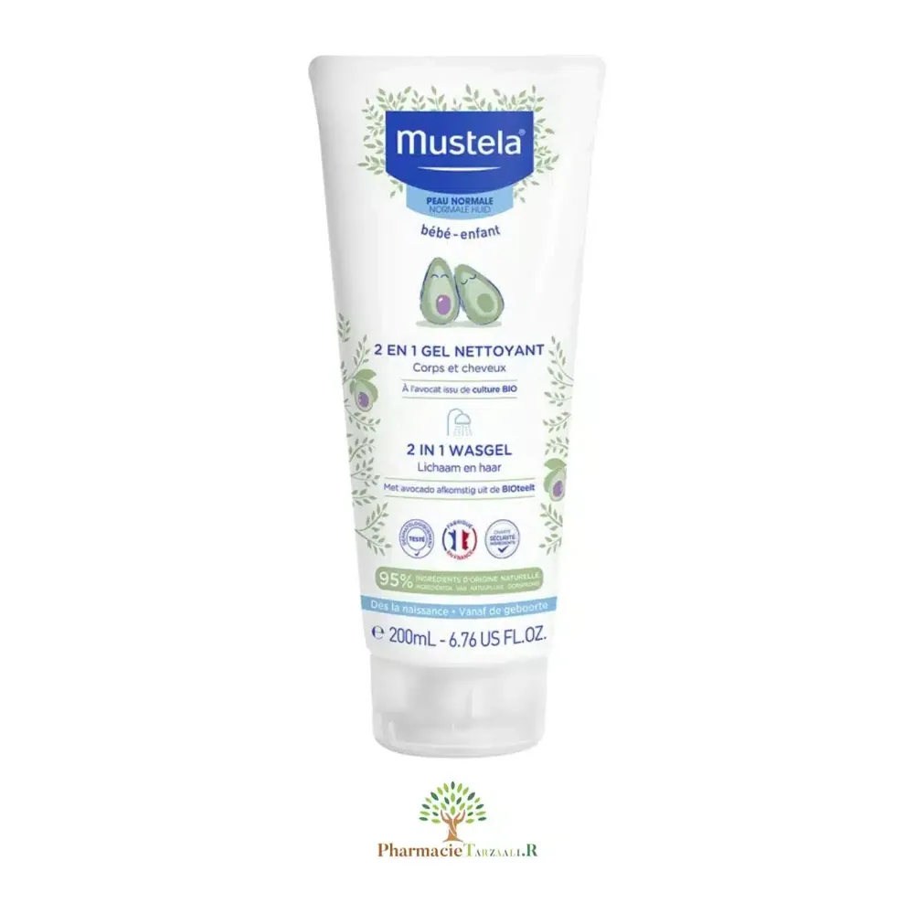 Mustela Gel Nettoyant 2 en 1 Bébé à l’avocat BIO