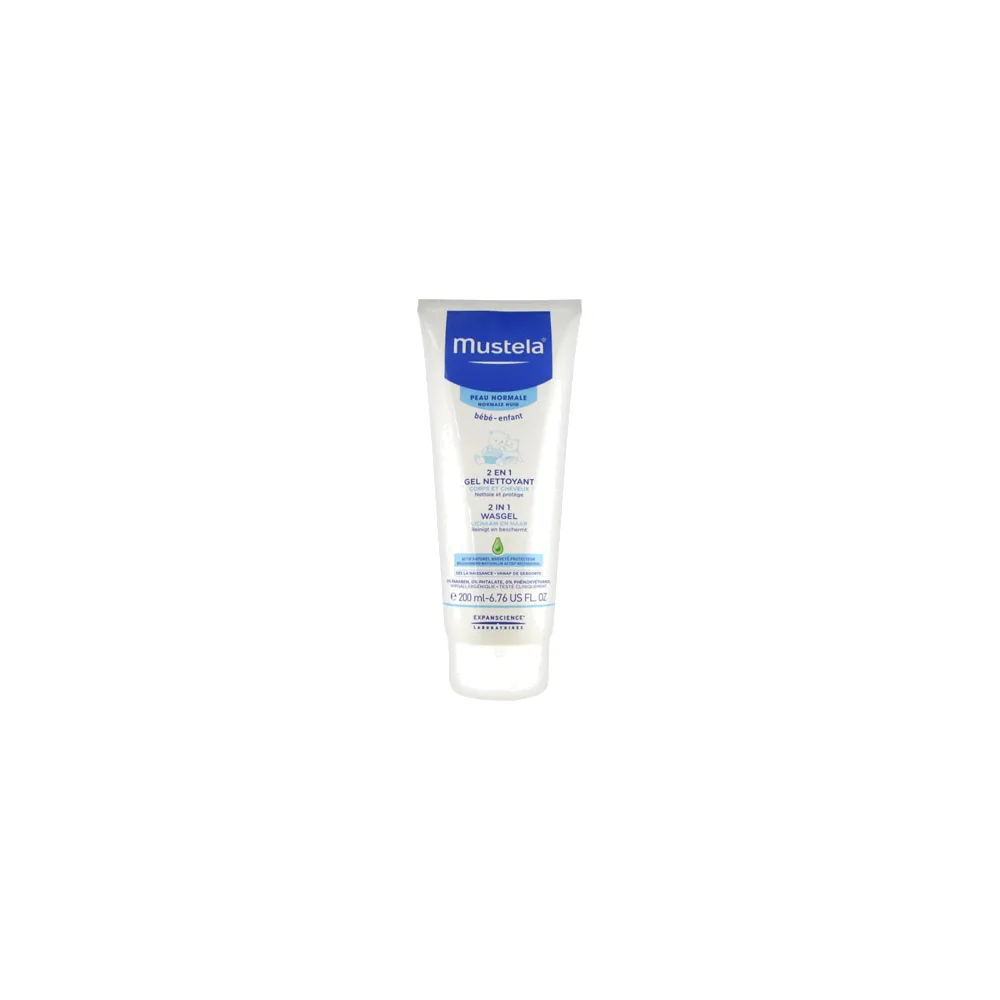 Mustela Gel nettoyant 2en1 corps et cheveux 200ml