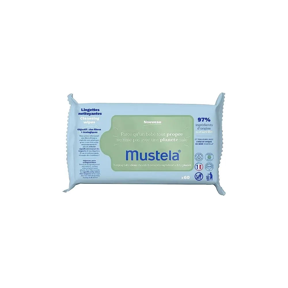 Mustela Lingettes Nettoyantes à l’avocat BIO