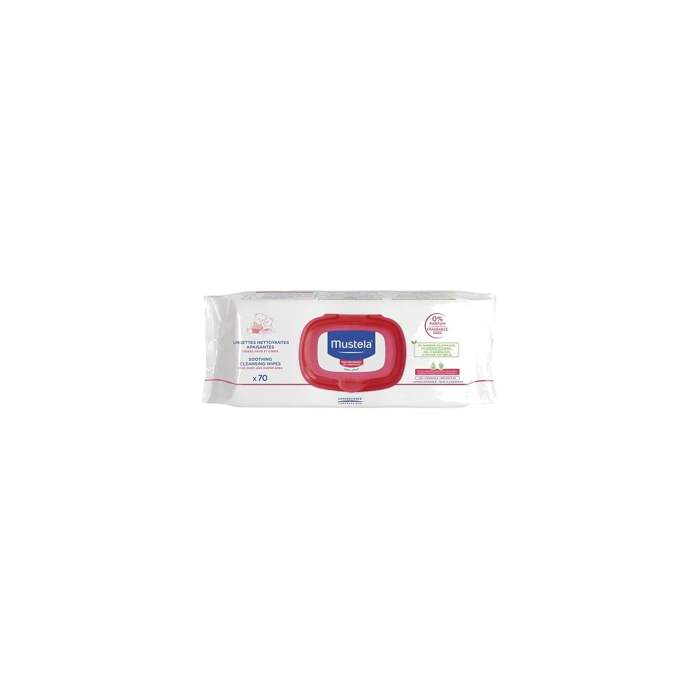 Mustela Lingettes nettoyantes non parfumées