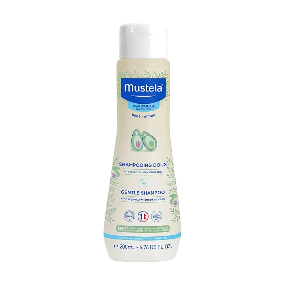 Mustela Shampoing Doux bébé à l’avocat BIO 200ml