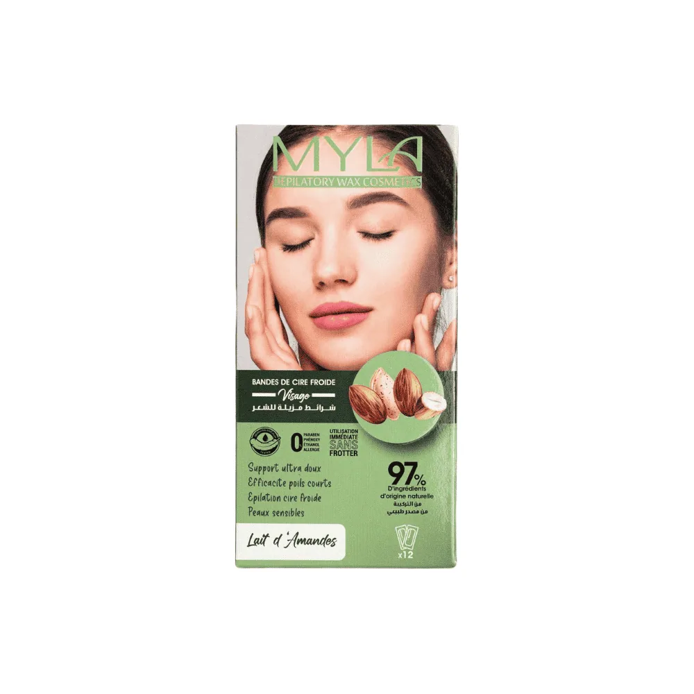 Myla Bandes De Cire Froide Corps&jambes Lait D’Amandes 12pcs
