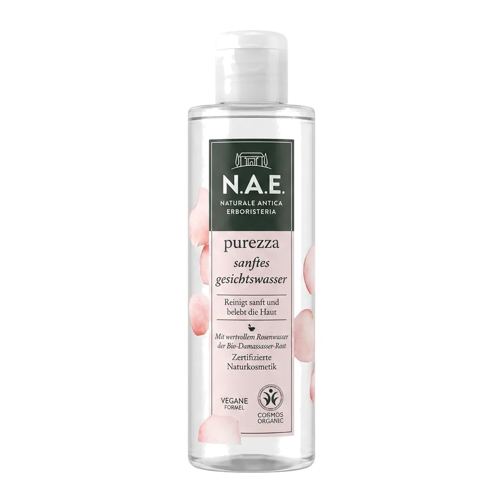 N.A.E. – purezza sanftes gesichtswasser – Nettoie et ravive la peau – 250 ml