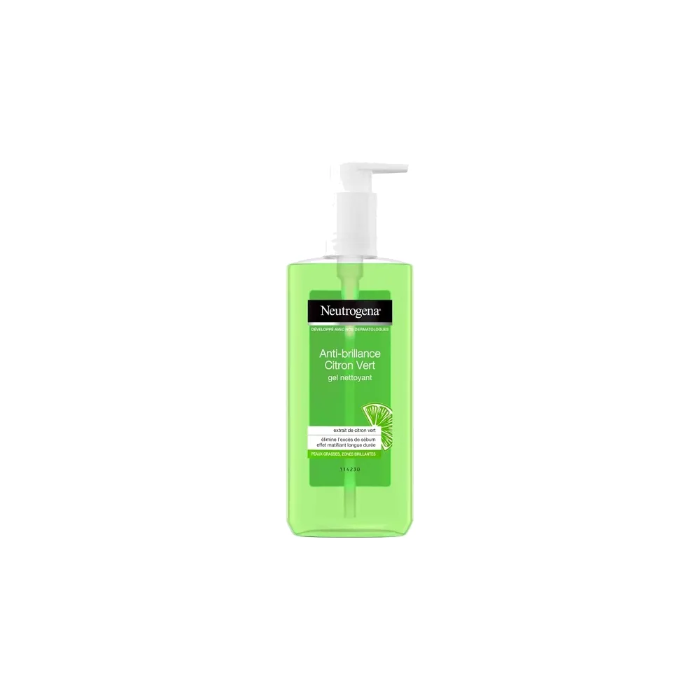 Neutrogena Anti-Brillance Citron Vert gel nettoyant 200ml