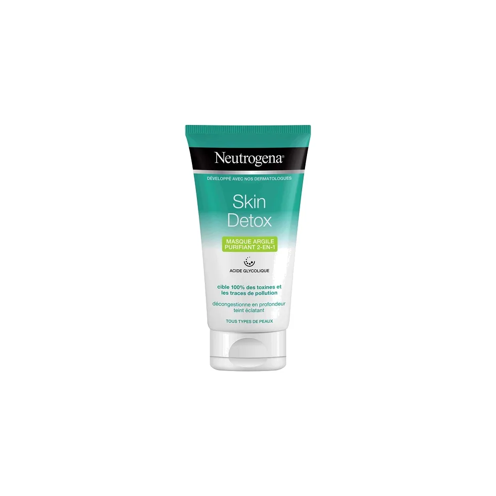 Neutrogena Skin Détox masque argile 2en1 150 ml