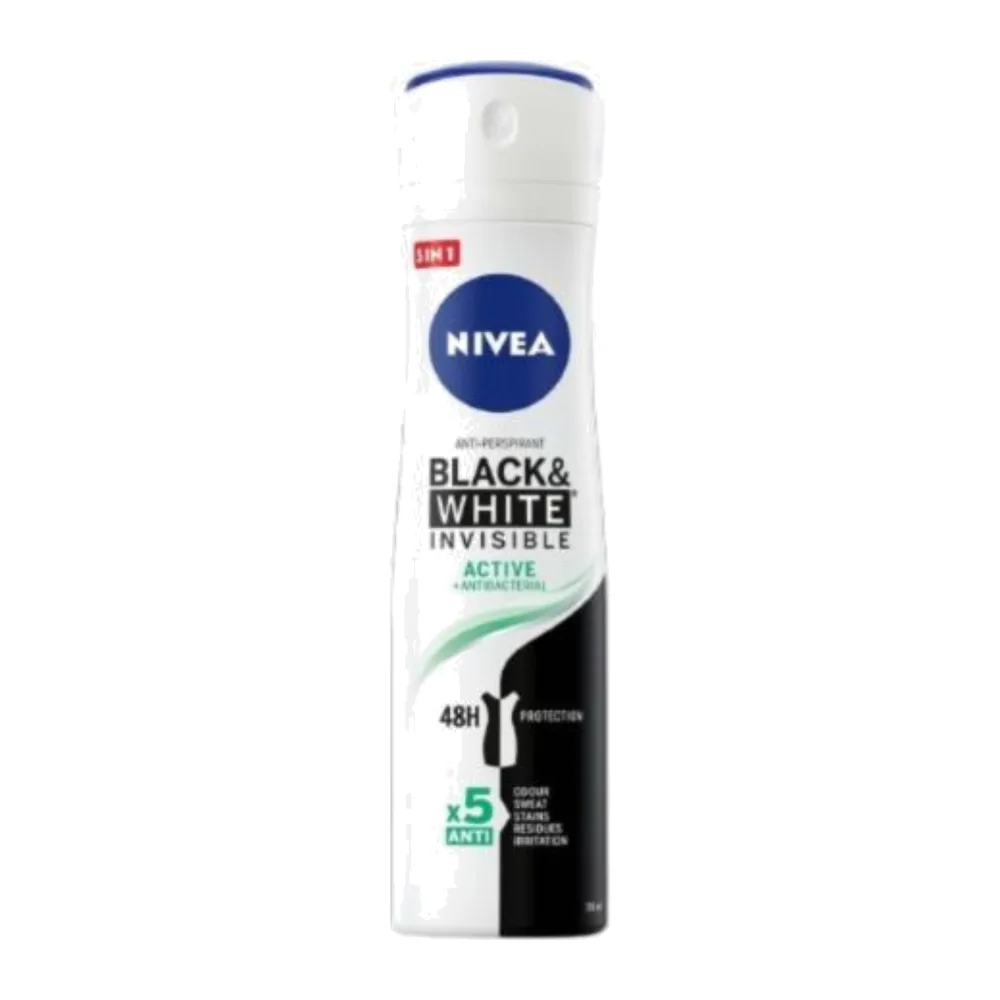 Nivea Black&white Active Anti Bacterial Deo 200ml