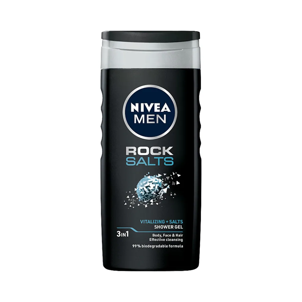 Nivea Men Rock Salts 3in1 Corps Visage & Cheveux 250ml