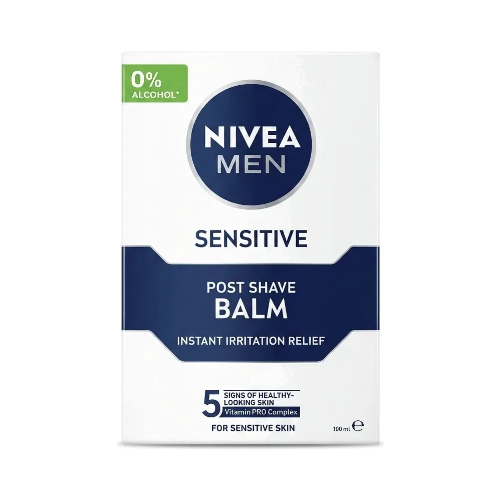 NIVEA MEN – SENSITIVE POST SHAVE BALM – Soulagement Instantané des Irritations – 100ml