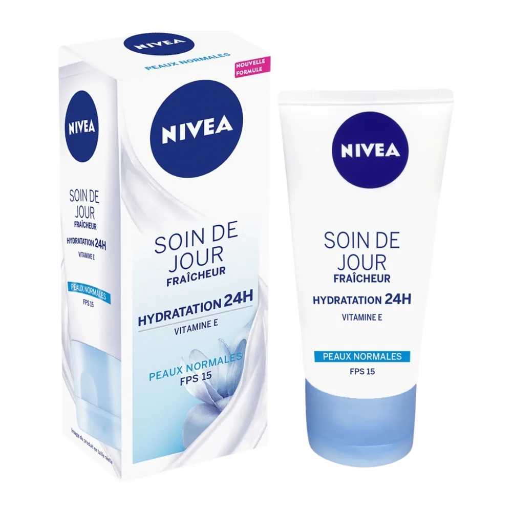 Nivea Soin Jour Hydratation 24H A La Vitamine E Peaux Normales Spf15