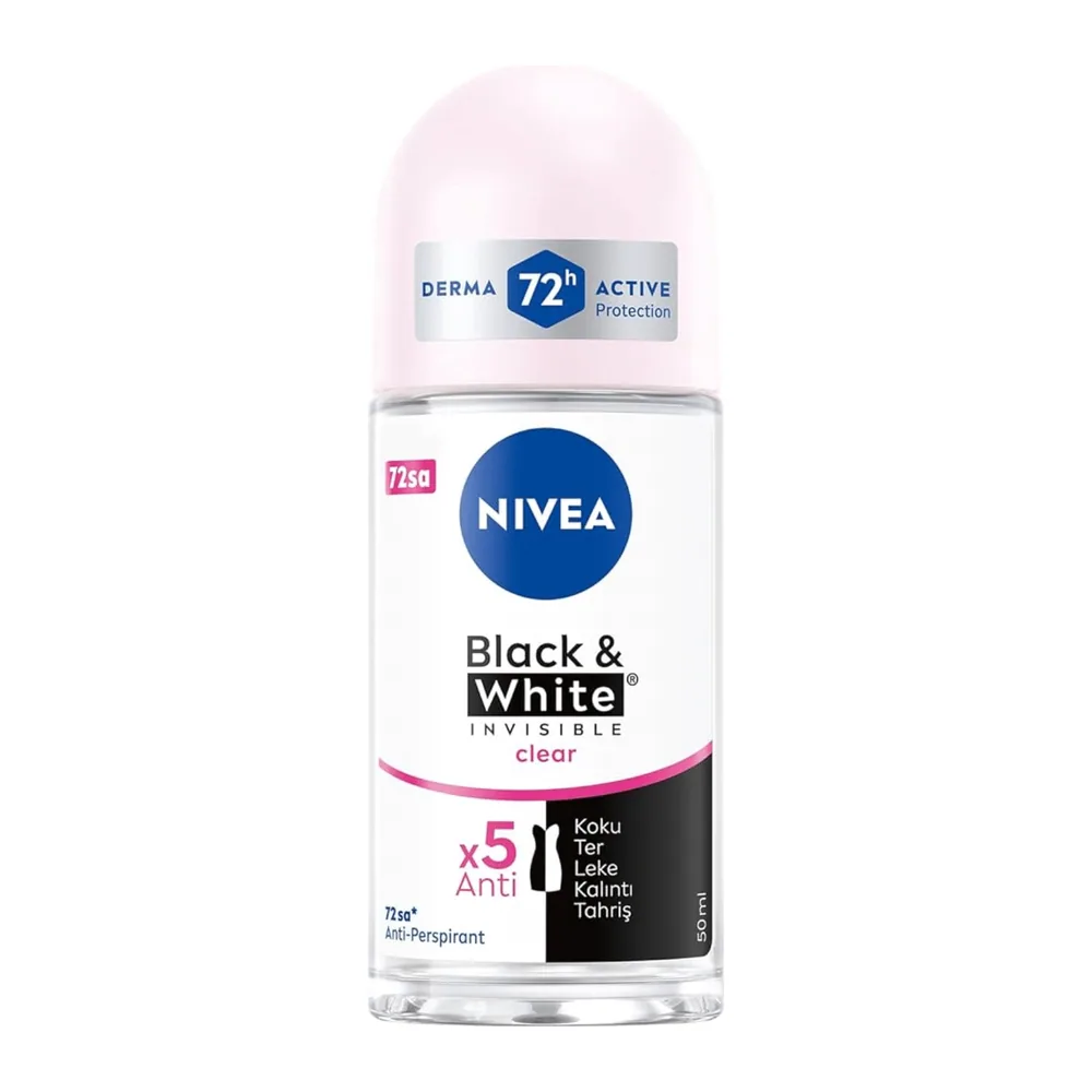 Nivea Stick 50Ml Black And White Clear
