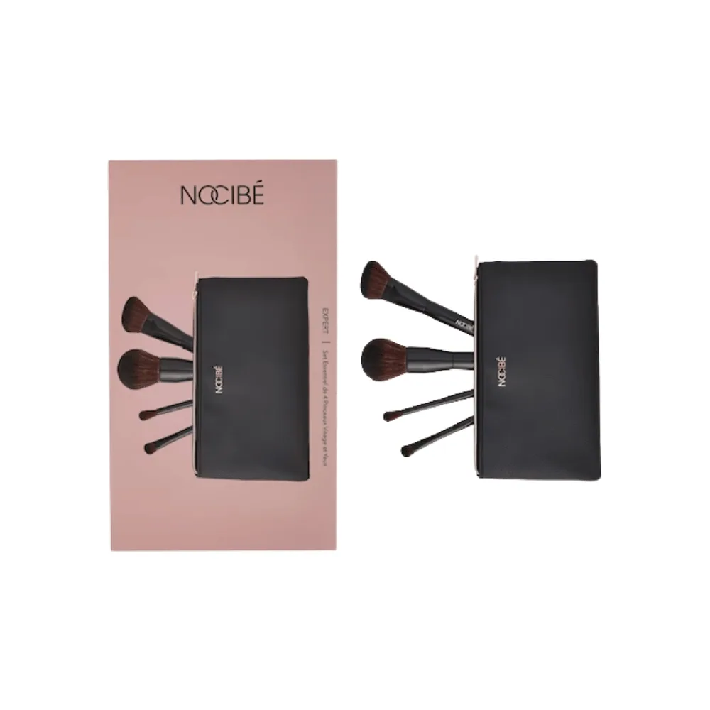 Nocibé Kit De 4 Mini Pinceaux A Maquillage Et Leur Pochette 4pcs