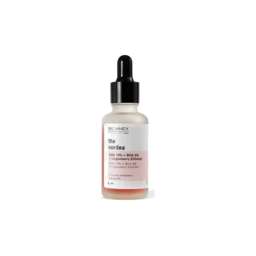 the Nordea -AHA 10% + BHA 2% + LINGONBERRY EXFOLIANTE