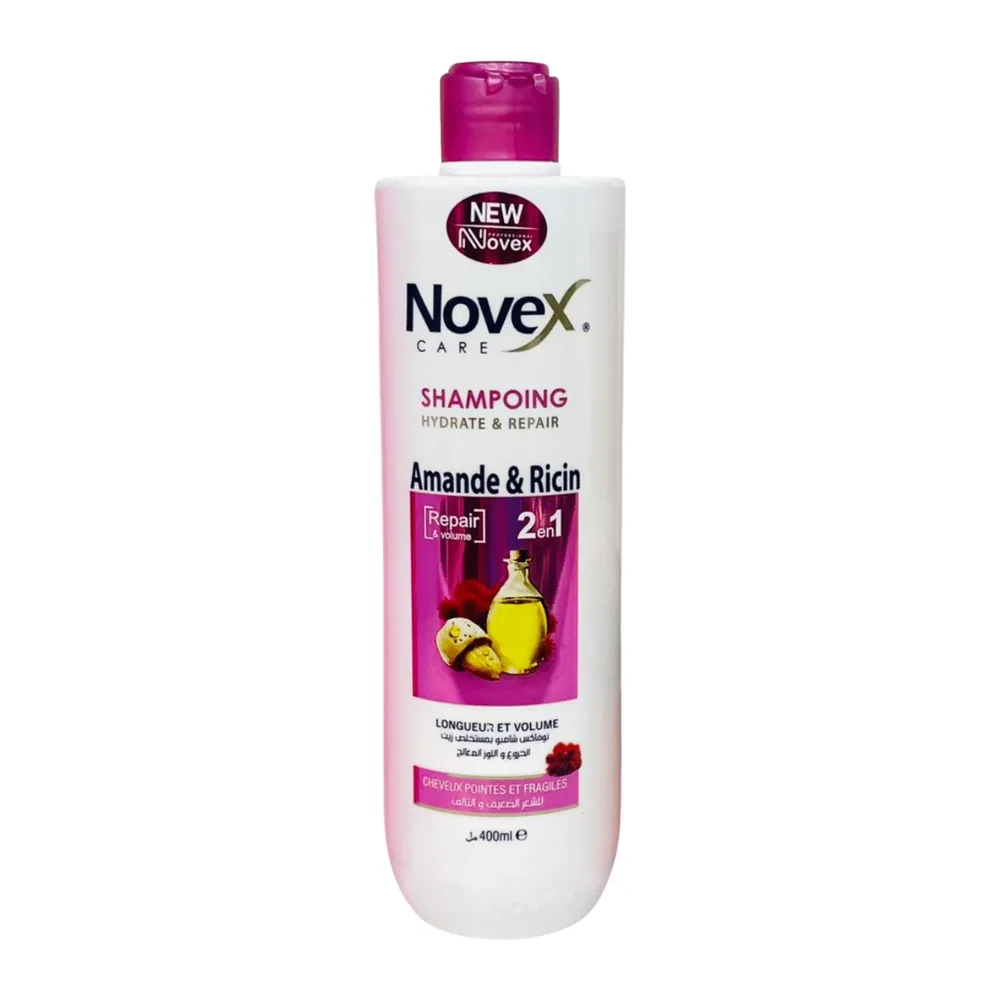 Novex Shampoing 400Ml Hydrate Et Repair Amande Et Ricin