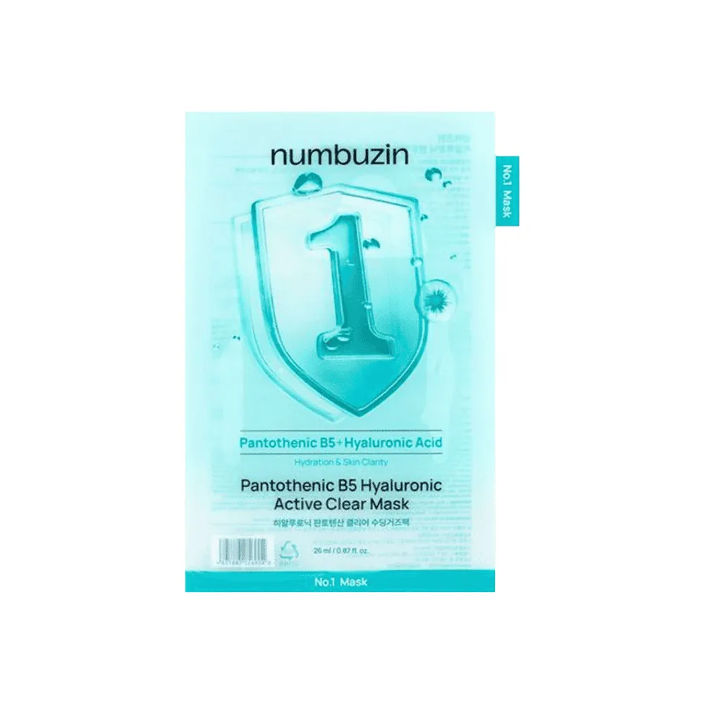 Numbuzin 1 Pantothenic B5 Hyaluronic Acid Clear Mask 26ml