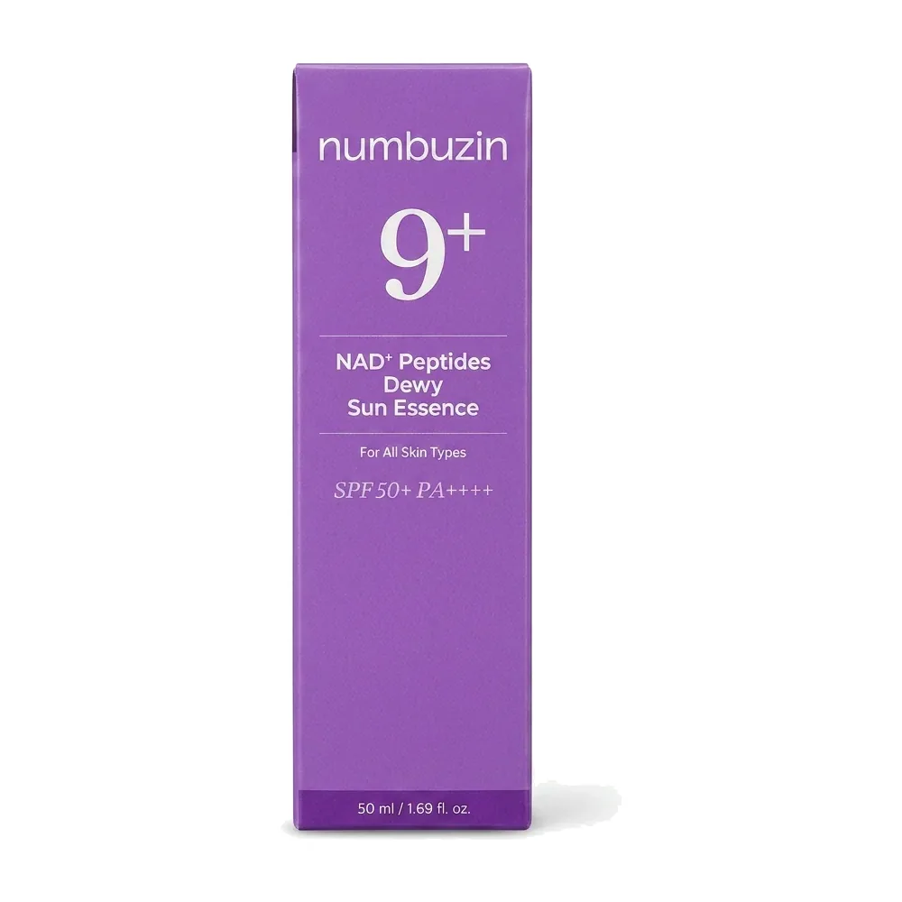 numbuzin – No. 9+ NAD+ Peptides Dewy Sun Essence – Coup d’éclat & Protection Solaire SPF50+ PA++++ – 50ml