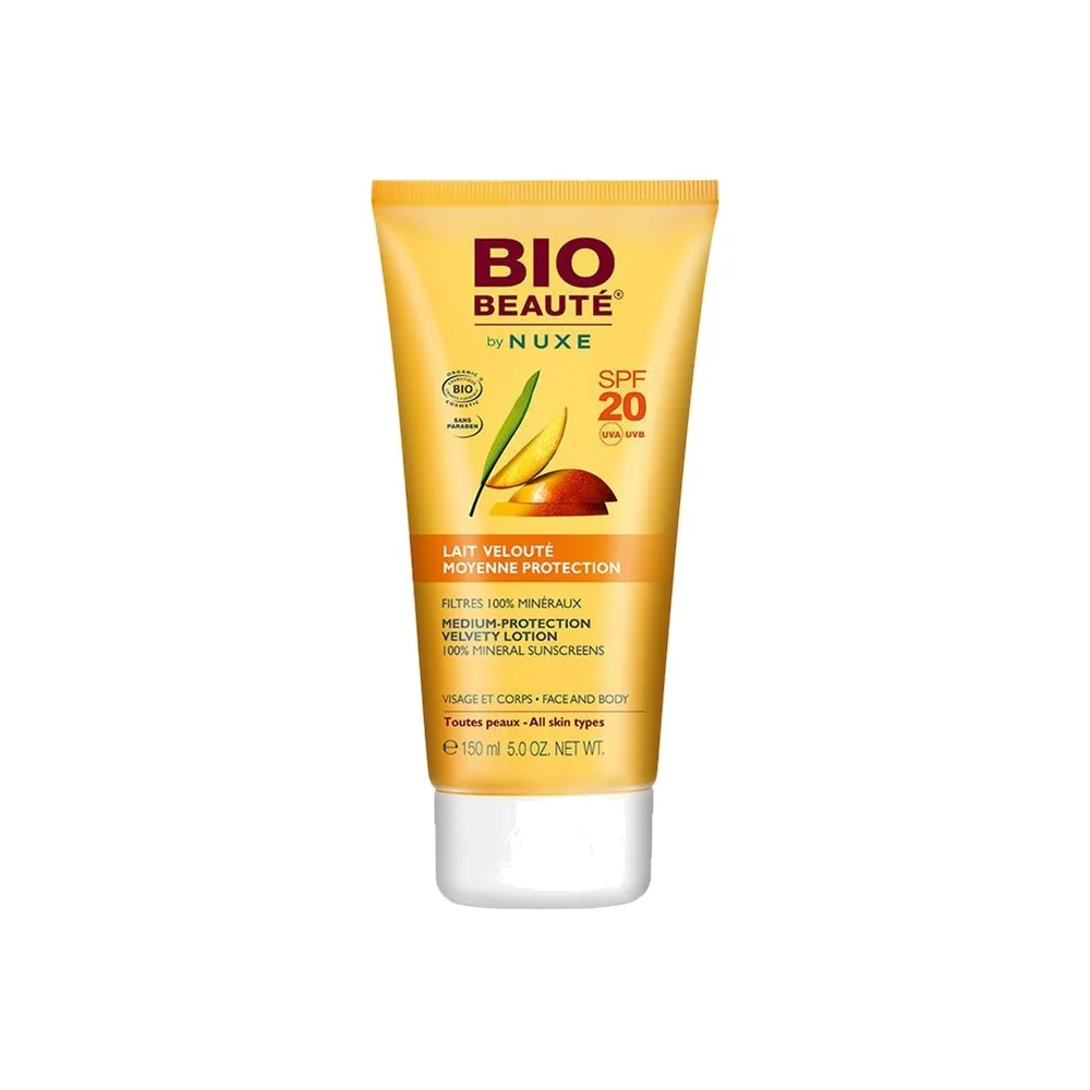 NUXE BIO BEAUTE Lait Velouté Moyenne Protection SPF20 150ml