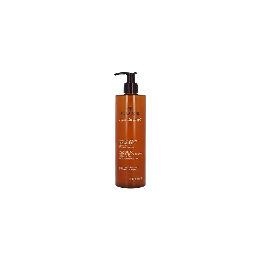 NUXE rêve de miel Gel Lavant surgras – Visage et Corps 400ml
