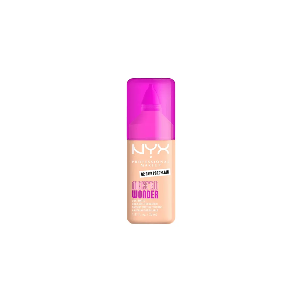 Nyx Make’Em Wonder 02 Fair Porcelain Fdt 30ml