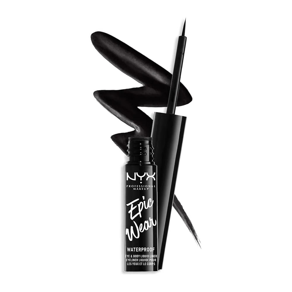 NYX PROFESSIONAL MAKEUP Epic Wear Liquid Liner, Long-Lasting Waterproof Eyeliner – Black