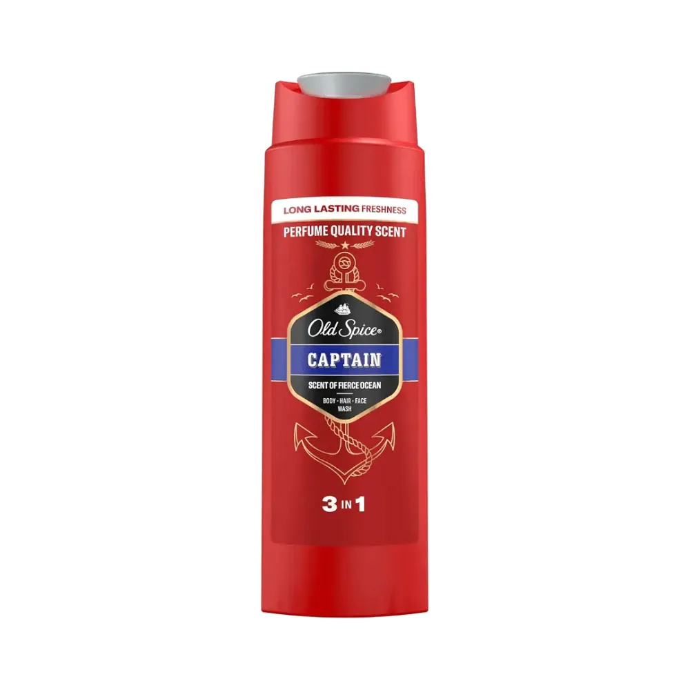 Old Spice Captain 3 In 1 Body/hair/face Wash 250ml
