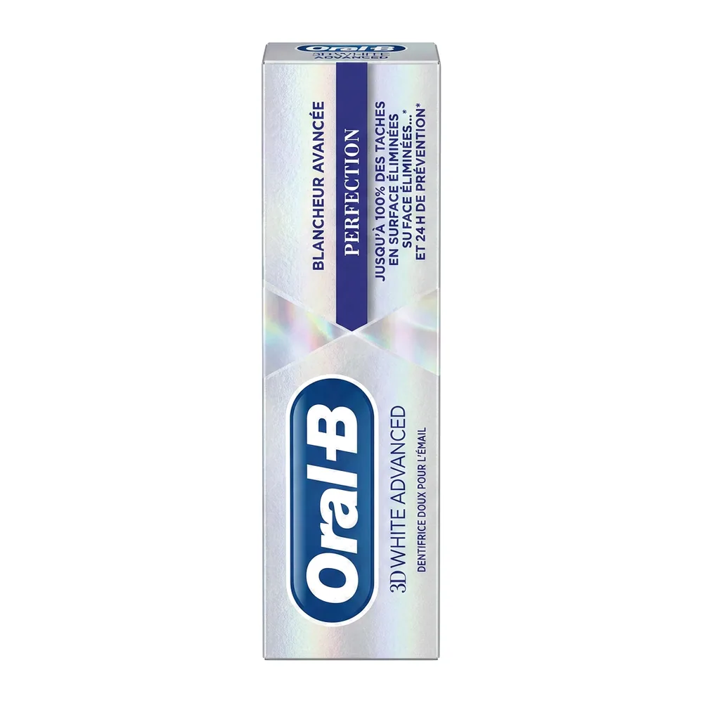 Oral-B – 3D White Advanced Dentifrice Doux Pour l’Email – Blancheur Avancée