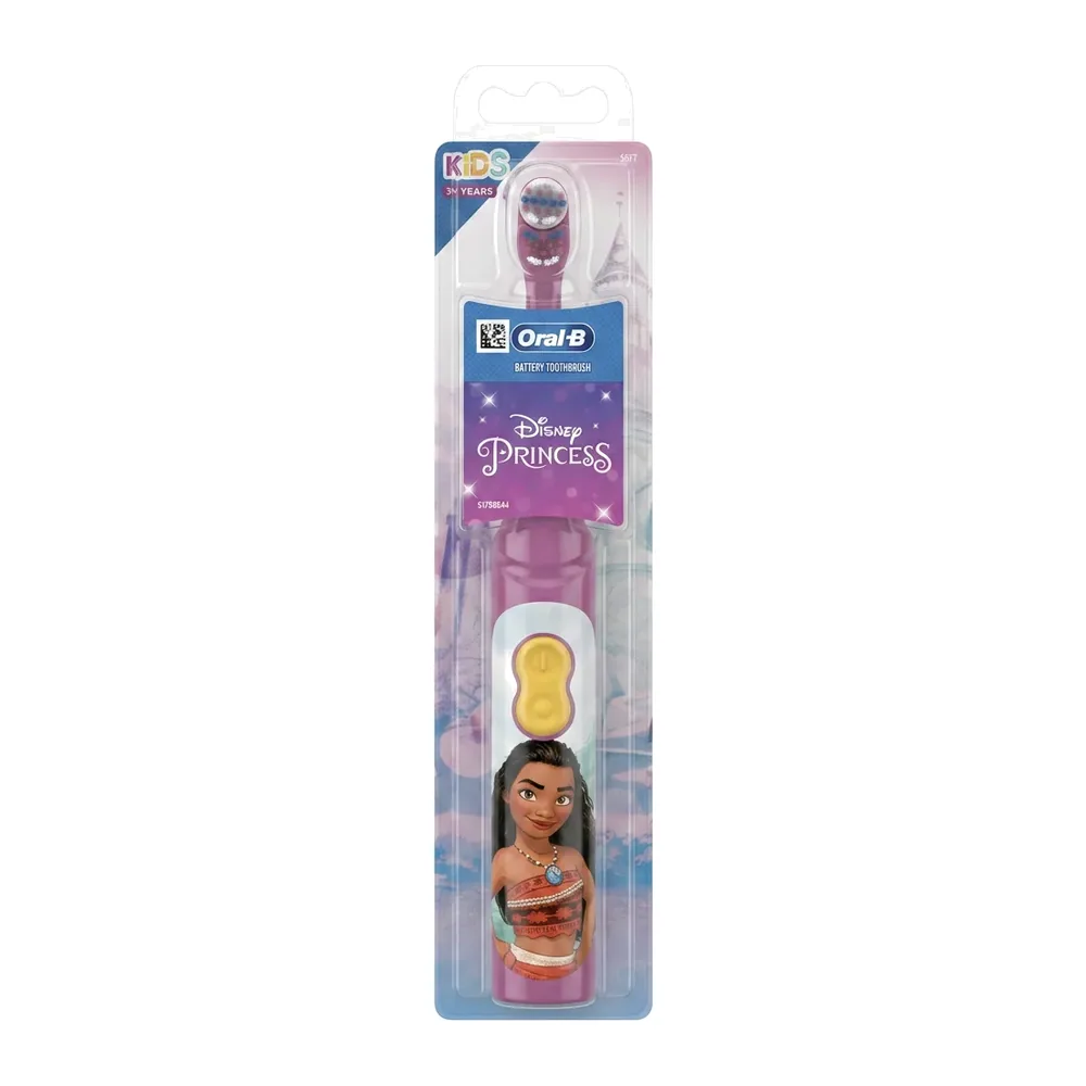 Oral-B – Disney Princess Battery Toothbrush – Nettoyage en douceur pour enfants 3 ans et +