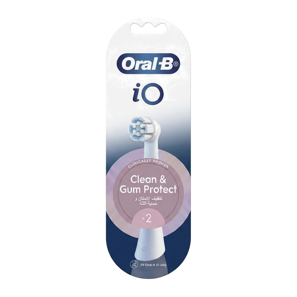 Oral-B – iO Clean & Gum Protect – Nettoyage Doux et Protection des Gencives – 2 unités