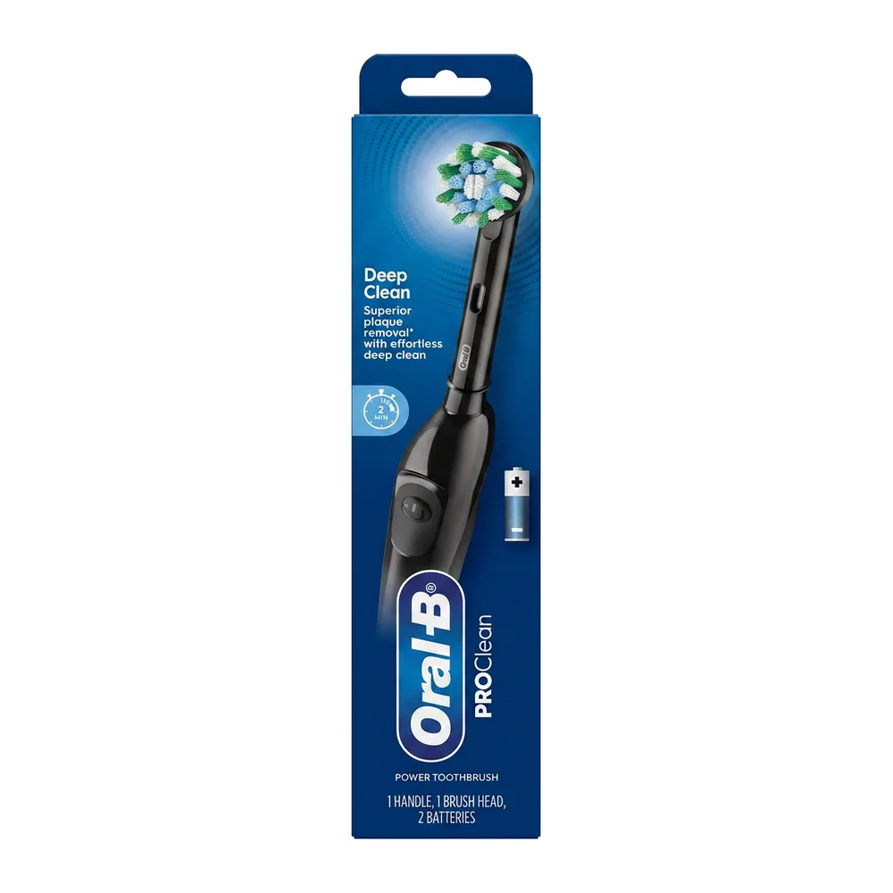 Oral-B – PROClean – Nettoyage en profondeur – 1 Handle, 1 Brush Head, 2 Batteries