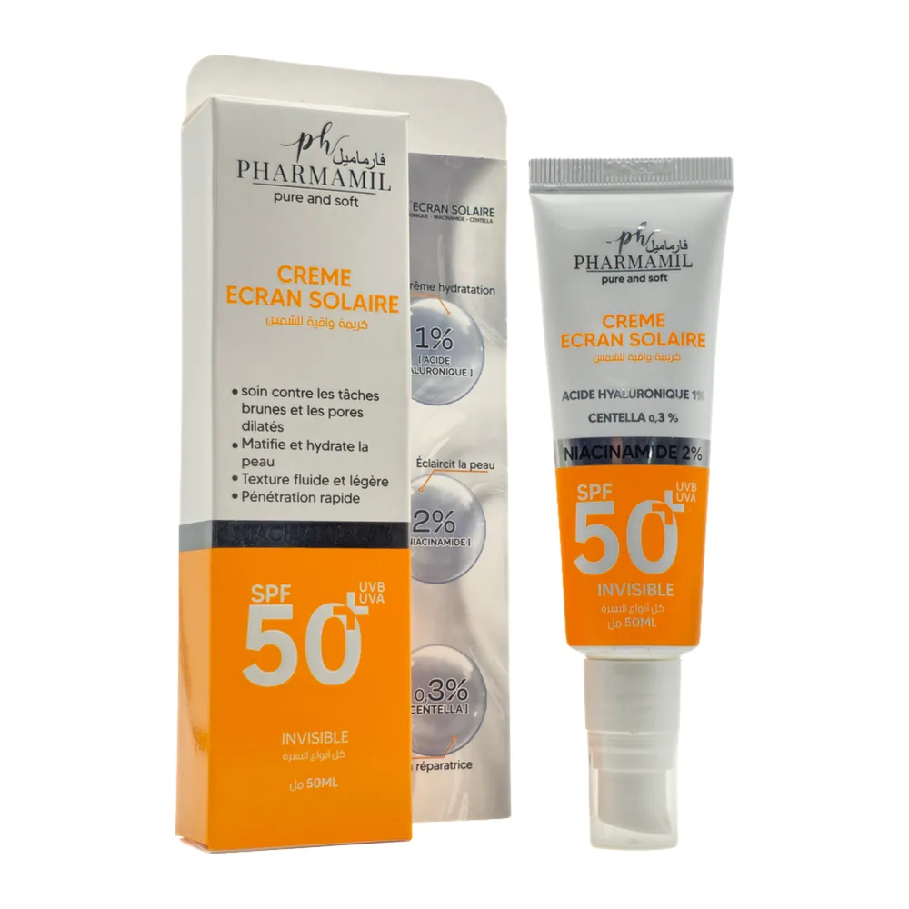 Pharmamil Creme Ecran Solaire Spf 50+ Invisible