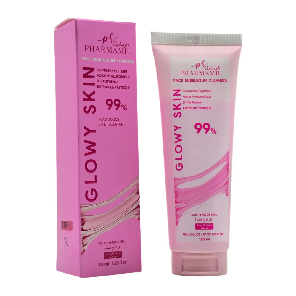 Pharmamil Glowy Skin Face Bublegum Cleanser 125Ml