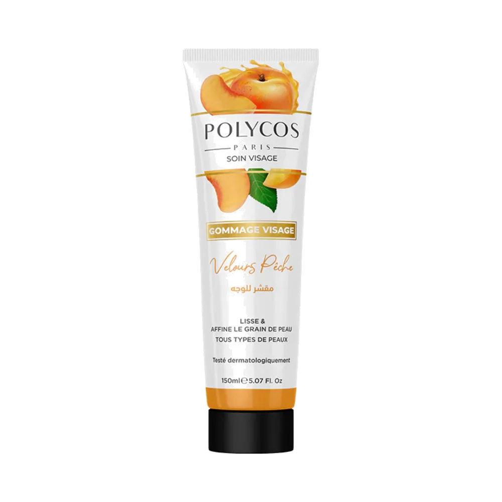 Polycos Gommage Visage Illuminant Velours Peche 150ml