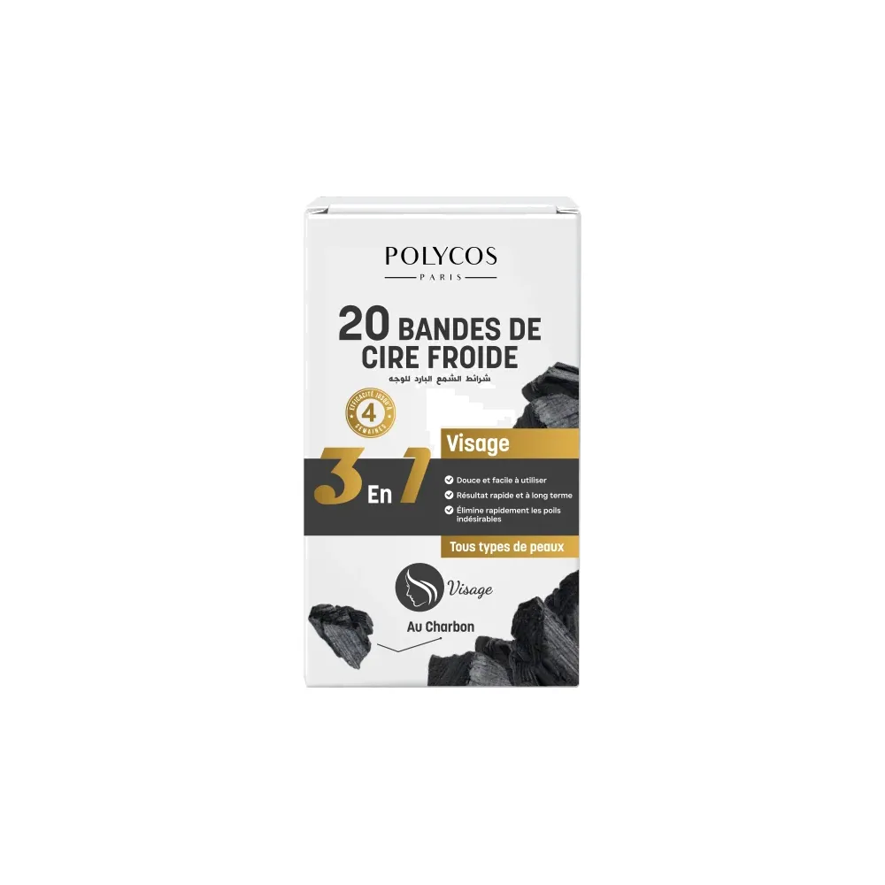 Bande De Cire Froide Au Charbon ( Visage )