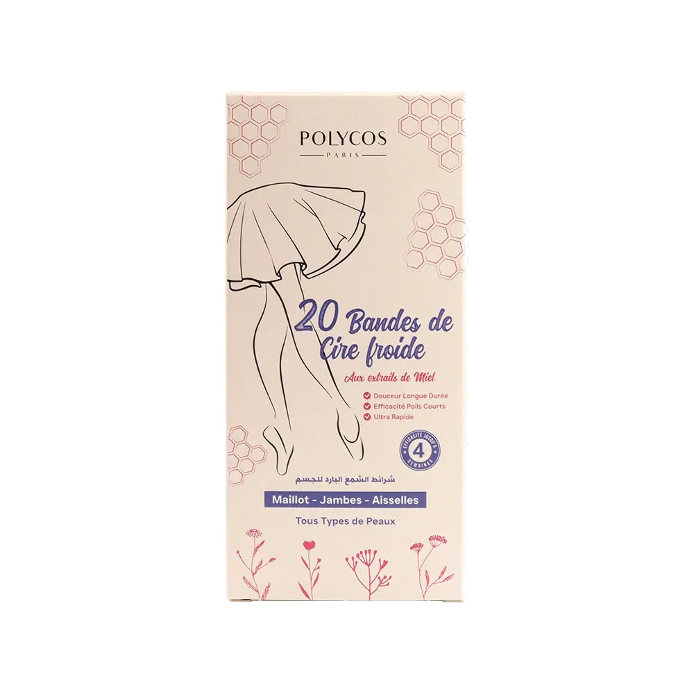 Cire Froide Jambes Aux Extraits De Miel